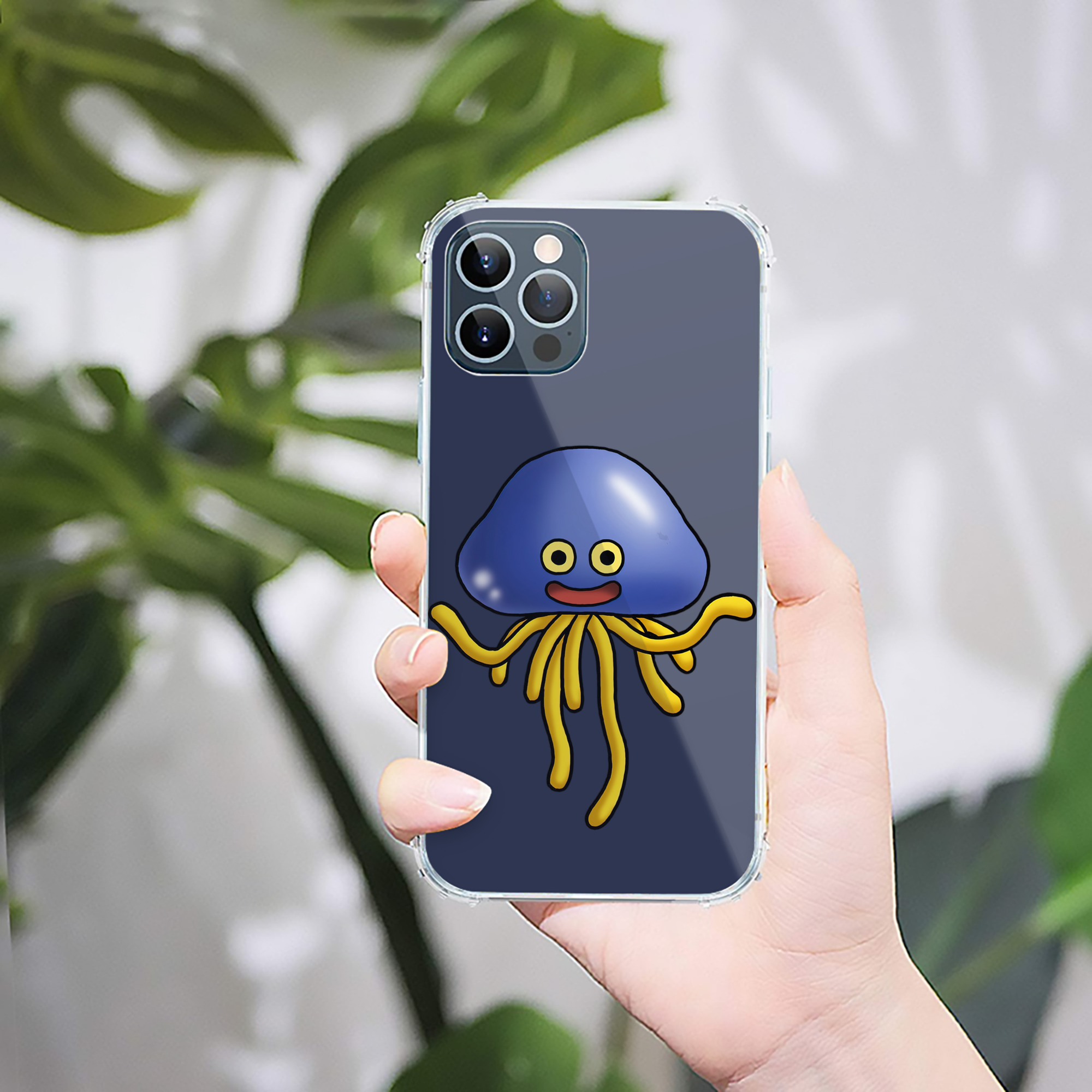 （画像用） ドラゴンクエスト Doragon Kuesuto Dragon Quest 【iPhone 12シリーズ対応】透明スマホケース（クリアソフトケース）